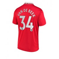Manchester United Donny van de Beek #34 Hjemmebanetrøje 2022-23 Kortærmet